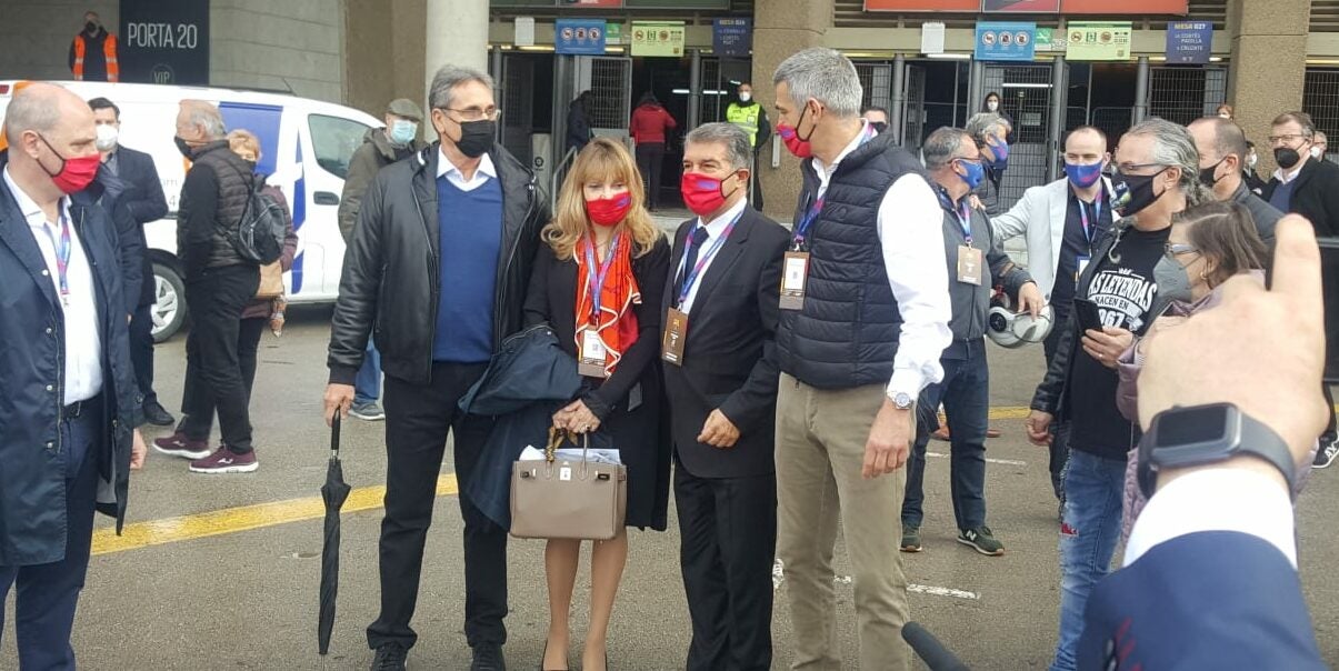 Joan Laporta, amb enric Masip i Valero Rivera | Joan Vera