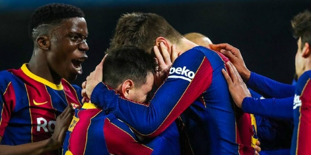 Messi i Piqué celebren la remuntada contra el Sevilla | FC Barcelona