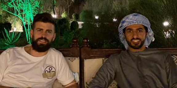 Piqué fent negocis a EAU | Rashid Bin Humaid Al Noaimi