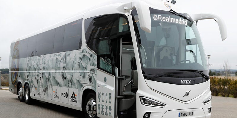 L'autocar del Reial Madrid, en arxiu | Real Madrid CF