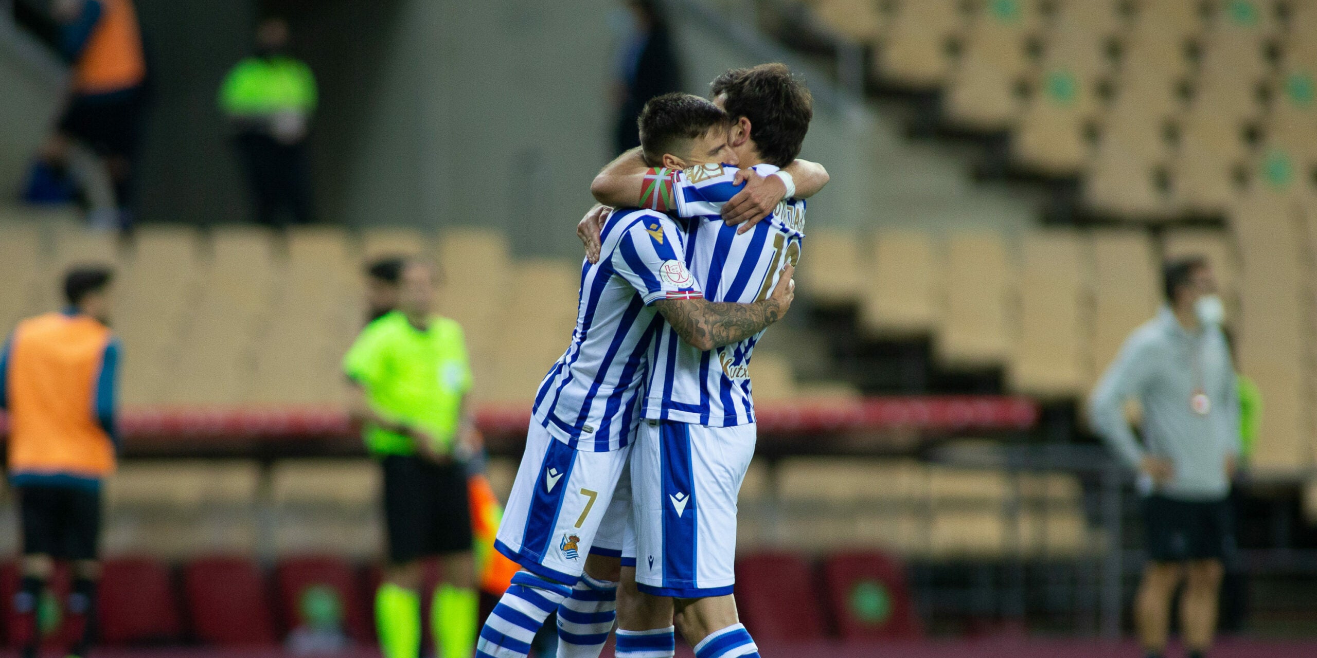 Jugadors de la Reial celebrant el gol | Europa Press