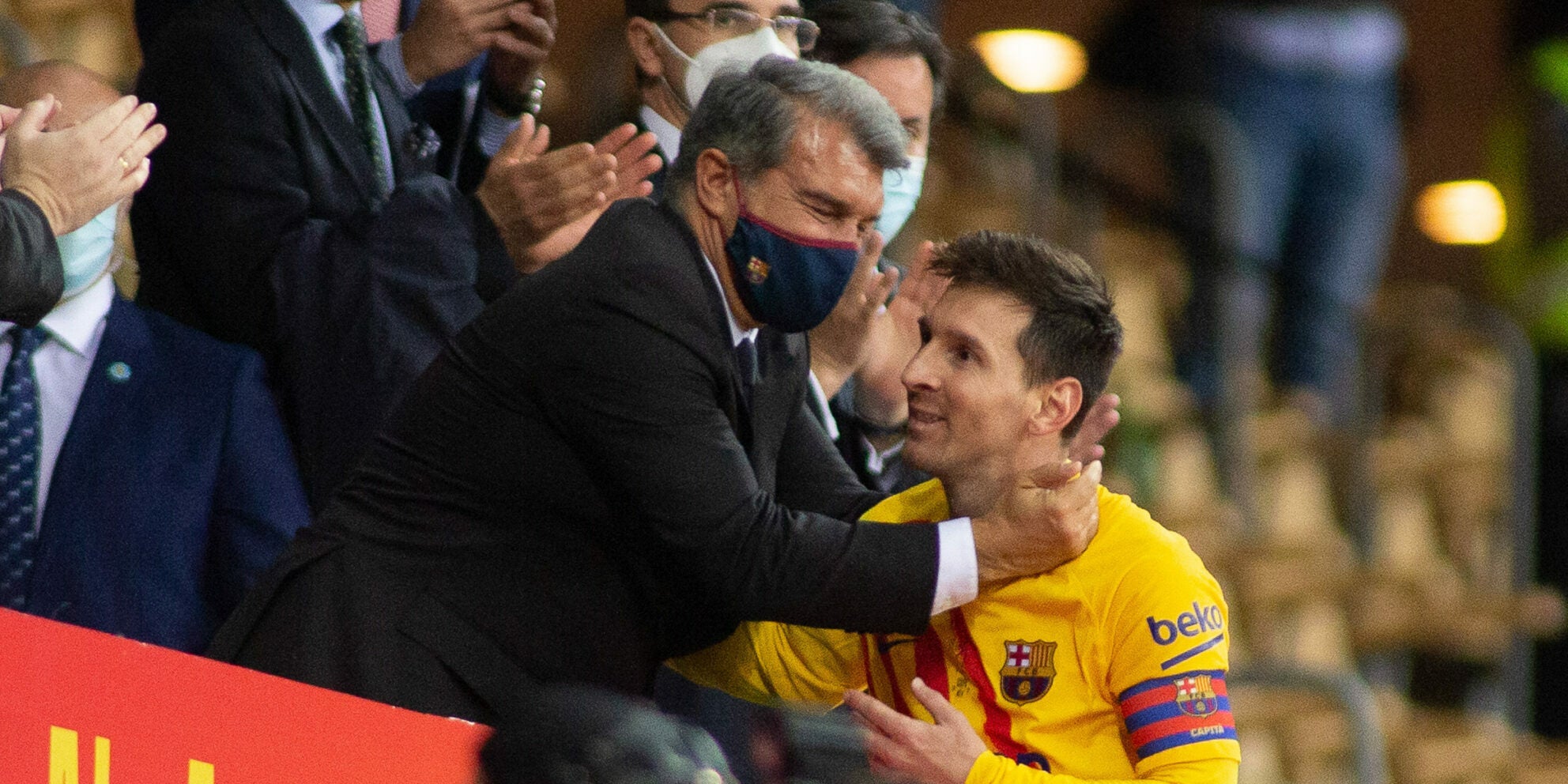 Joan Laporta celebra la Copa amb Messi | Europa Press