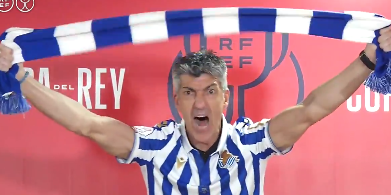 Imanol Alguacil, celebrant la victòria de la Reial Societat | RFEF