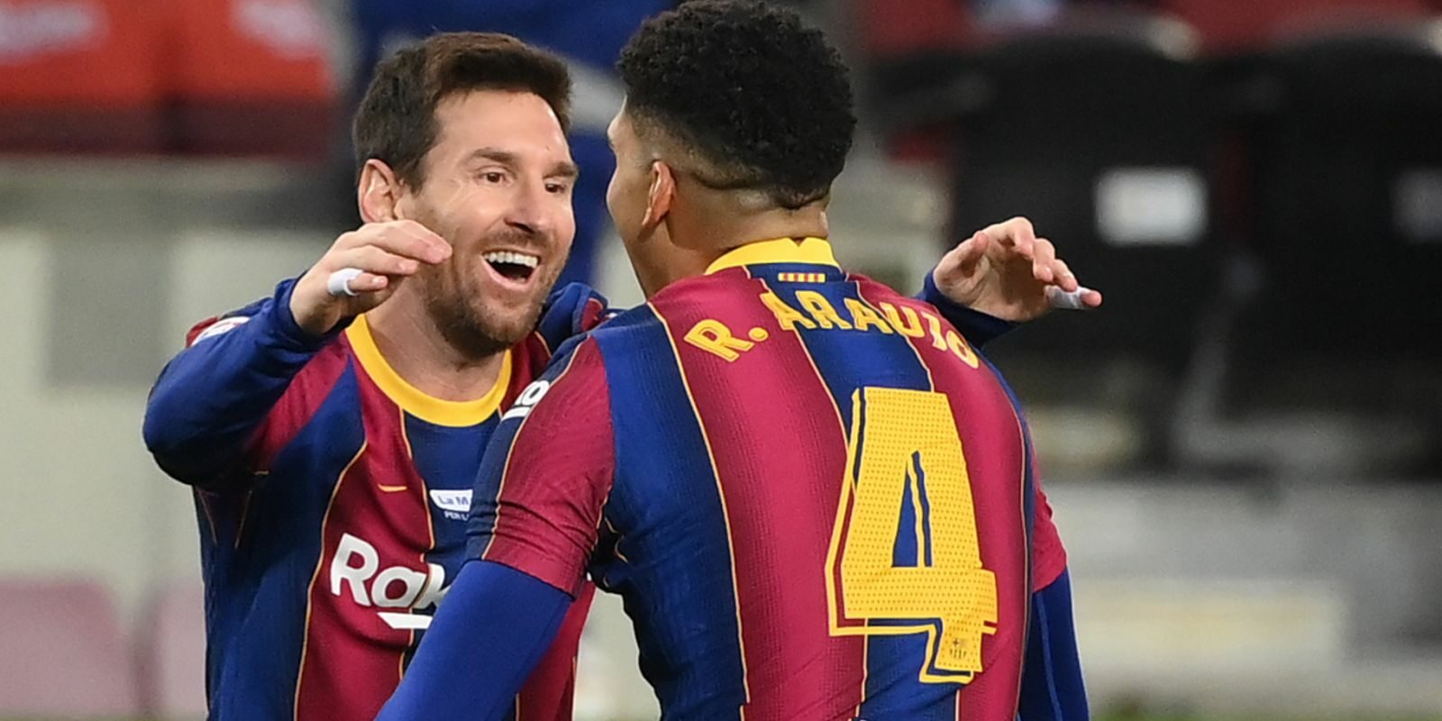 Messi i Araujo celebren un gol | FC Barcelona