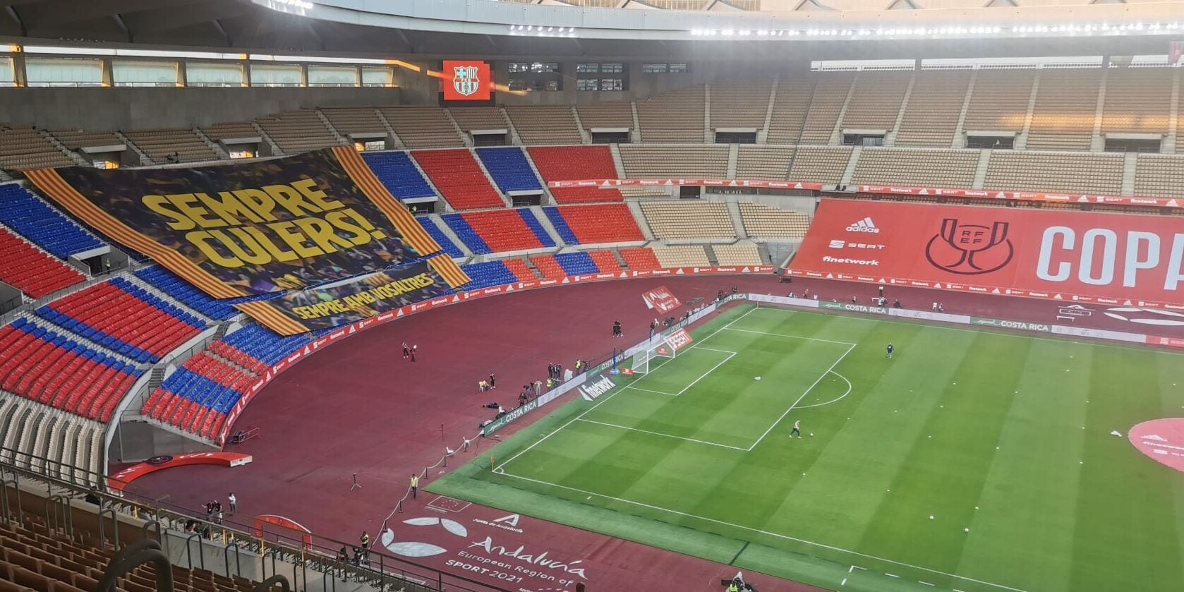 L'estadi de la Cartuja, just abans de la final de Copa de 2021 | Món Esport