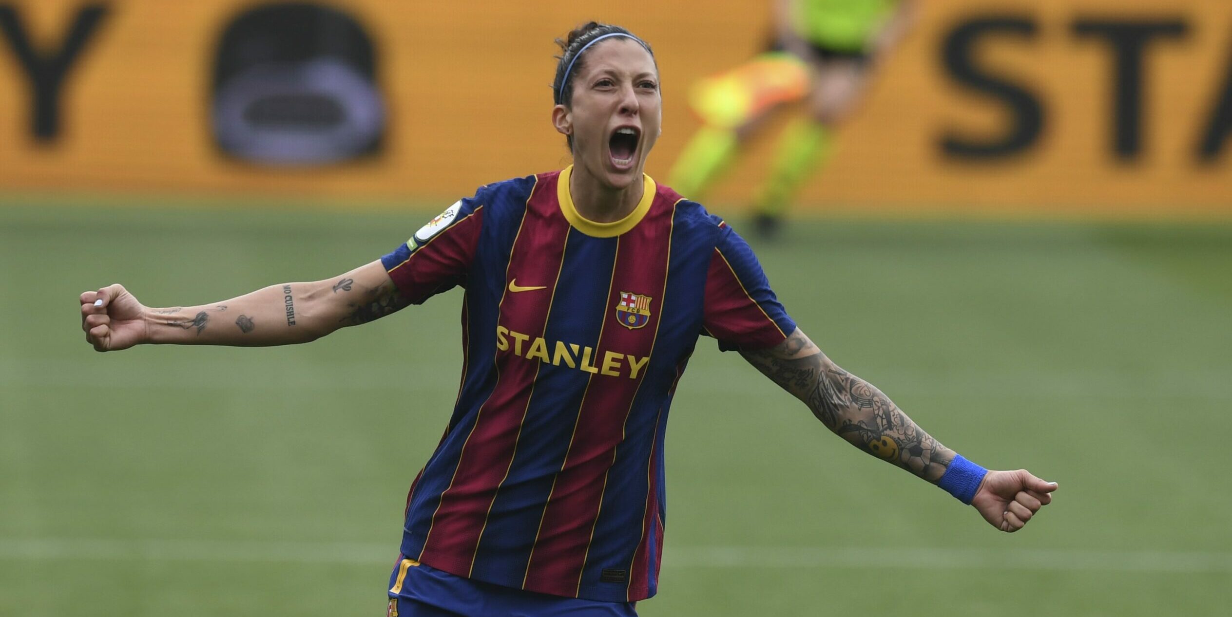 Hermoso, celebrant el seu gol | FCB