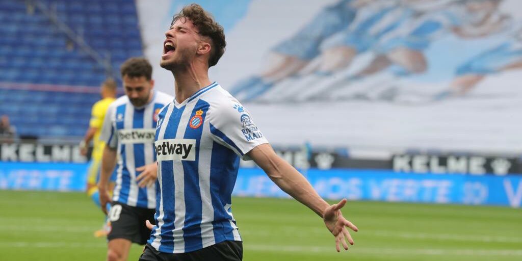 Javi Puado, després d'anotar un hat-trick | RCDE
