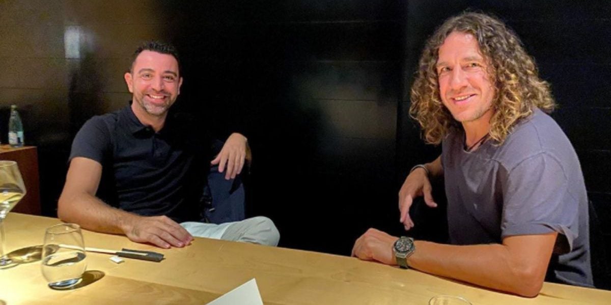 Xavi i Puyol comparteixen un dinar | @carles5puyol