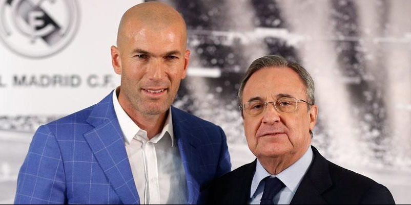 Zidane i Florentino, en arxiu | Real Madrid CF