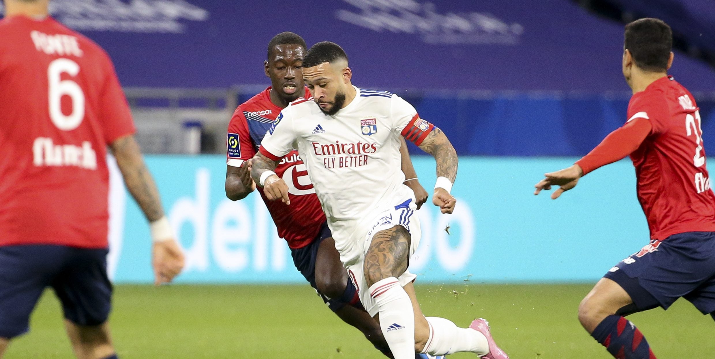 Memphis Depay en un partit amb el Lió | Europa Press