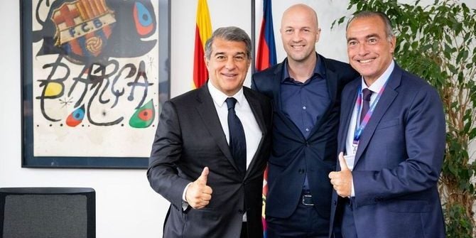 Jordi Cruyff, amb Laporta i Yuste | FC Barcelona