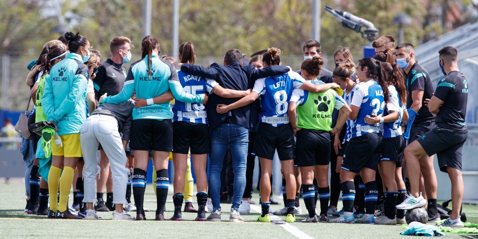 Les jugadores de l'Espanyol, durant un partit d'aquesta temporada | RCD Espanyol