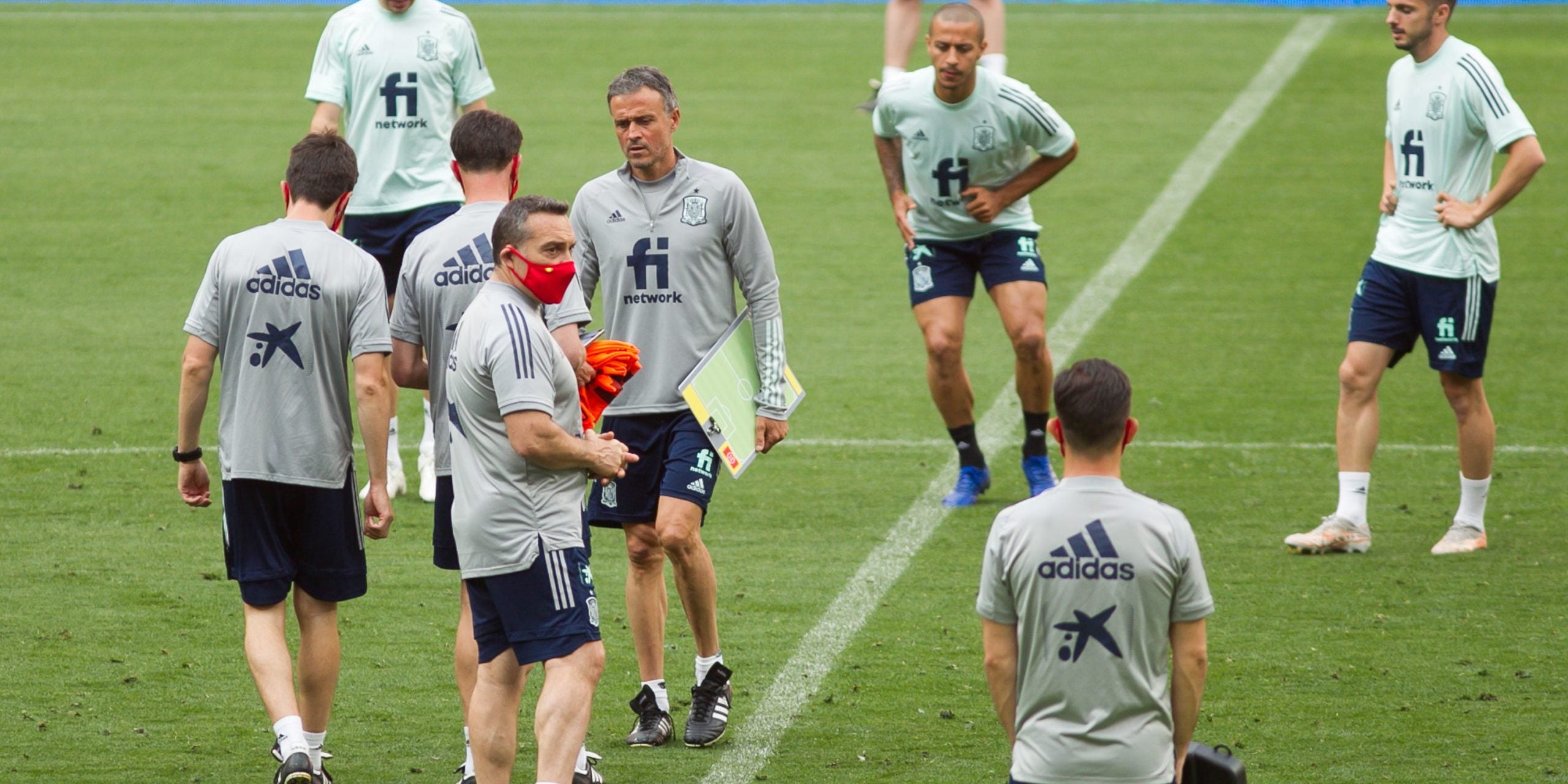 La selecció espanyola de futbol, durant un entrenament | Europa Press