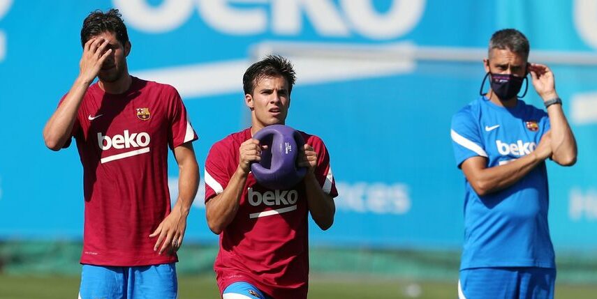 El Barça, durant un entrenament de pretemporada | FC Barcelona