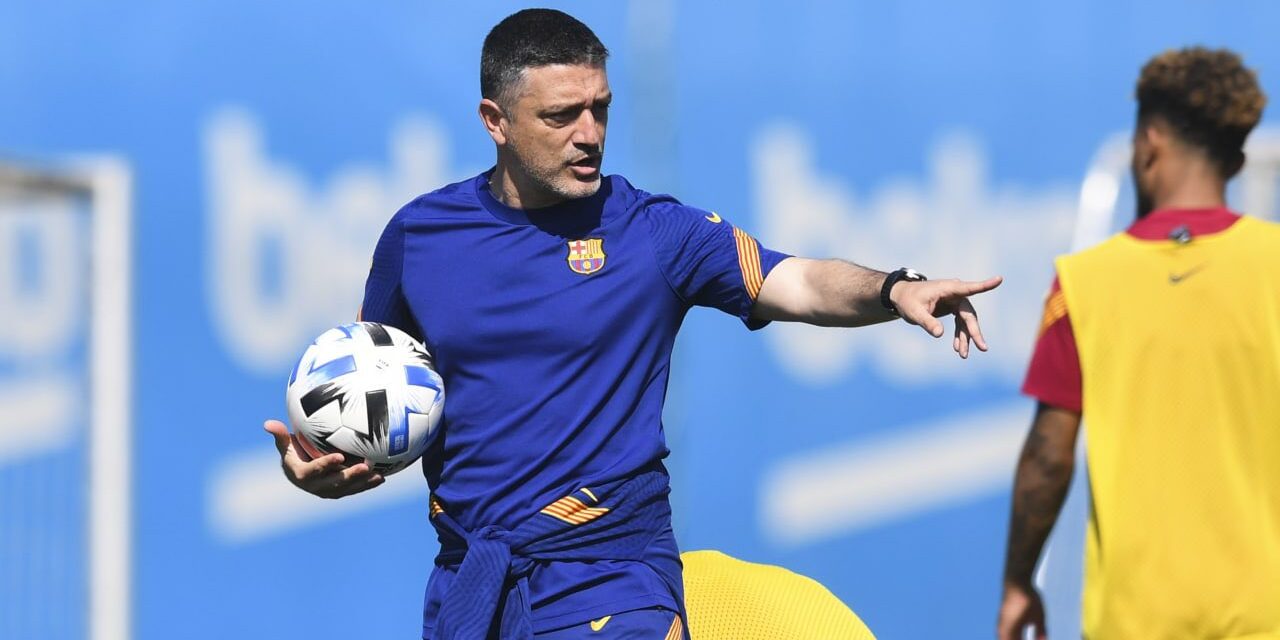 Garcia Pimienta, durant un entrenament | FC Barcelona