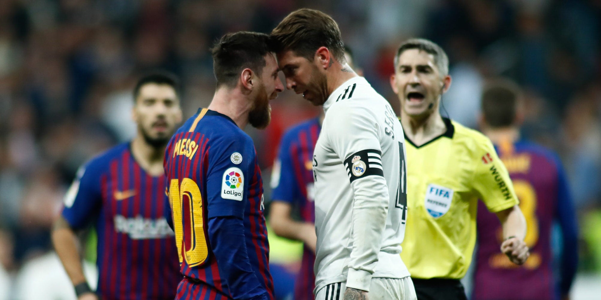 Leo Messi i Sergio Ramos, durant un clàssic | Europa Press