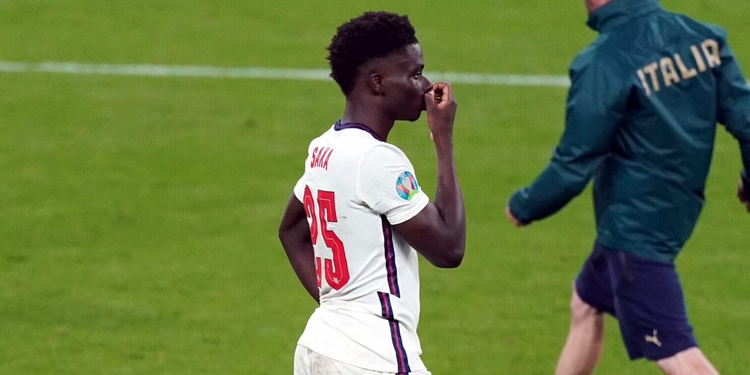Bukayo Saka, després de fallar el penal decisiu | Europa Press