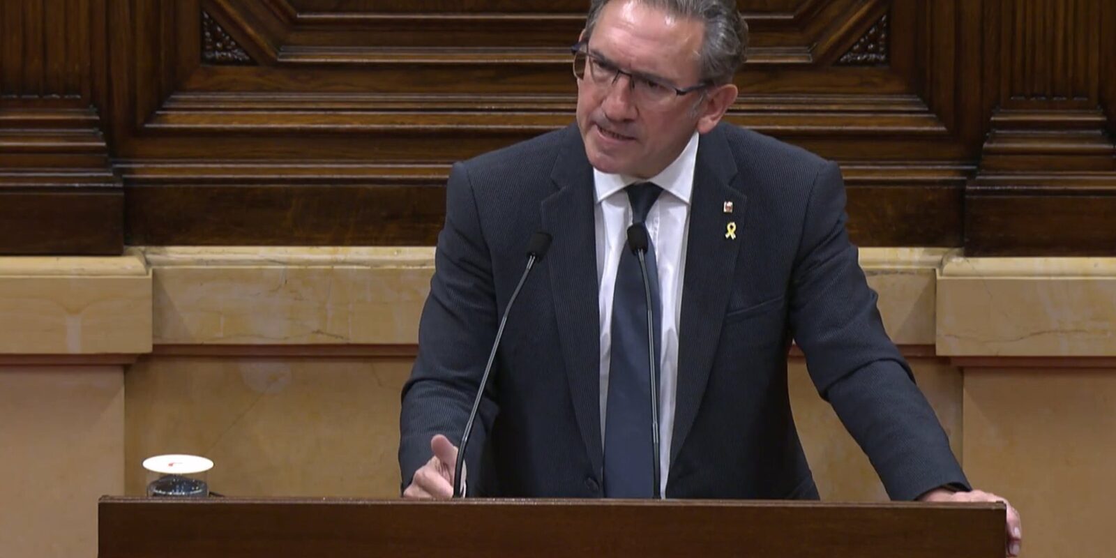 El conseller d'Economia i Hisenda de la Generalitat, Jaume Giró, al ple del Parlament | Europa Press