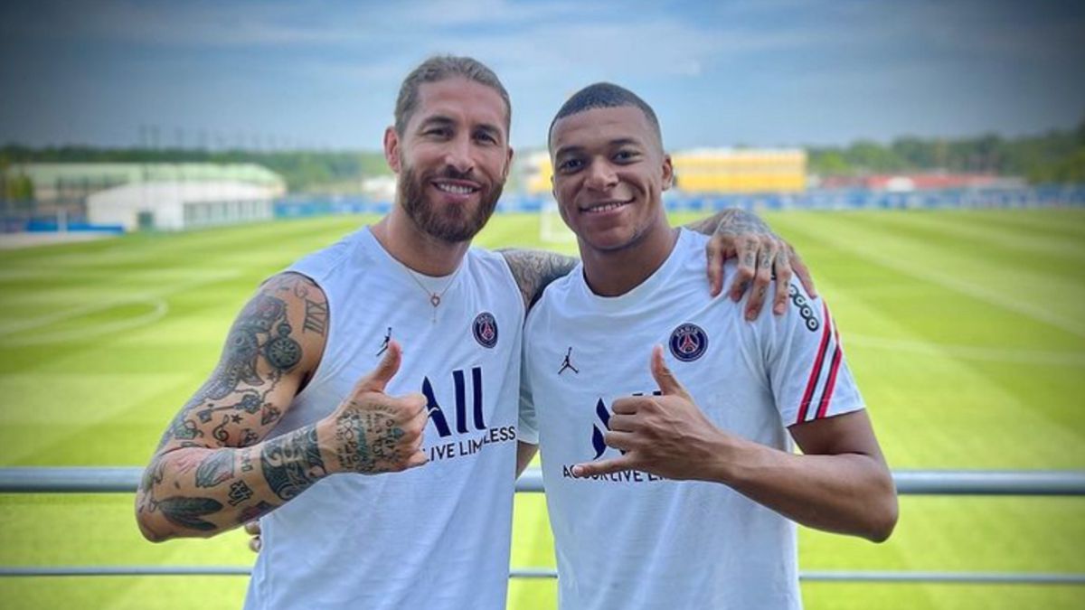 Sergio Ramos i Mbappé, al PSG | @sergioramos