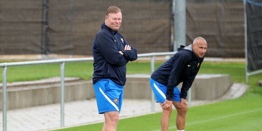 Koeman durant un entrenament de pretemporada amb el Barça | FC Barcelona 