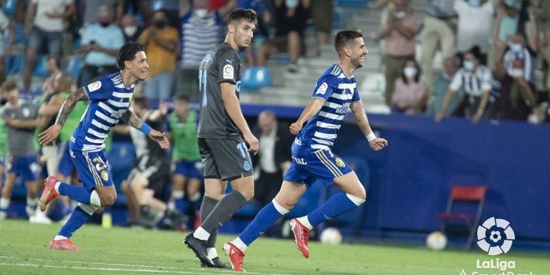 Els jugadors de la Ponferradina celebren un gol | SD Ponferradina