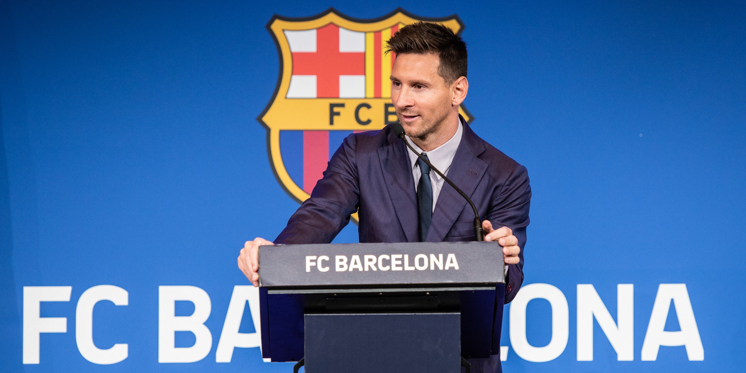 Messi, durant el comiat amb el Barça | Europa Press