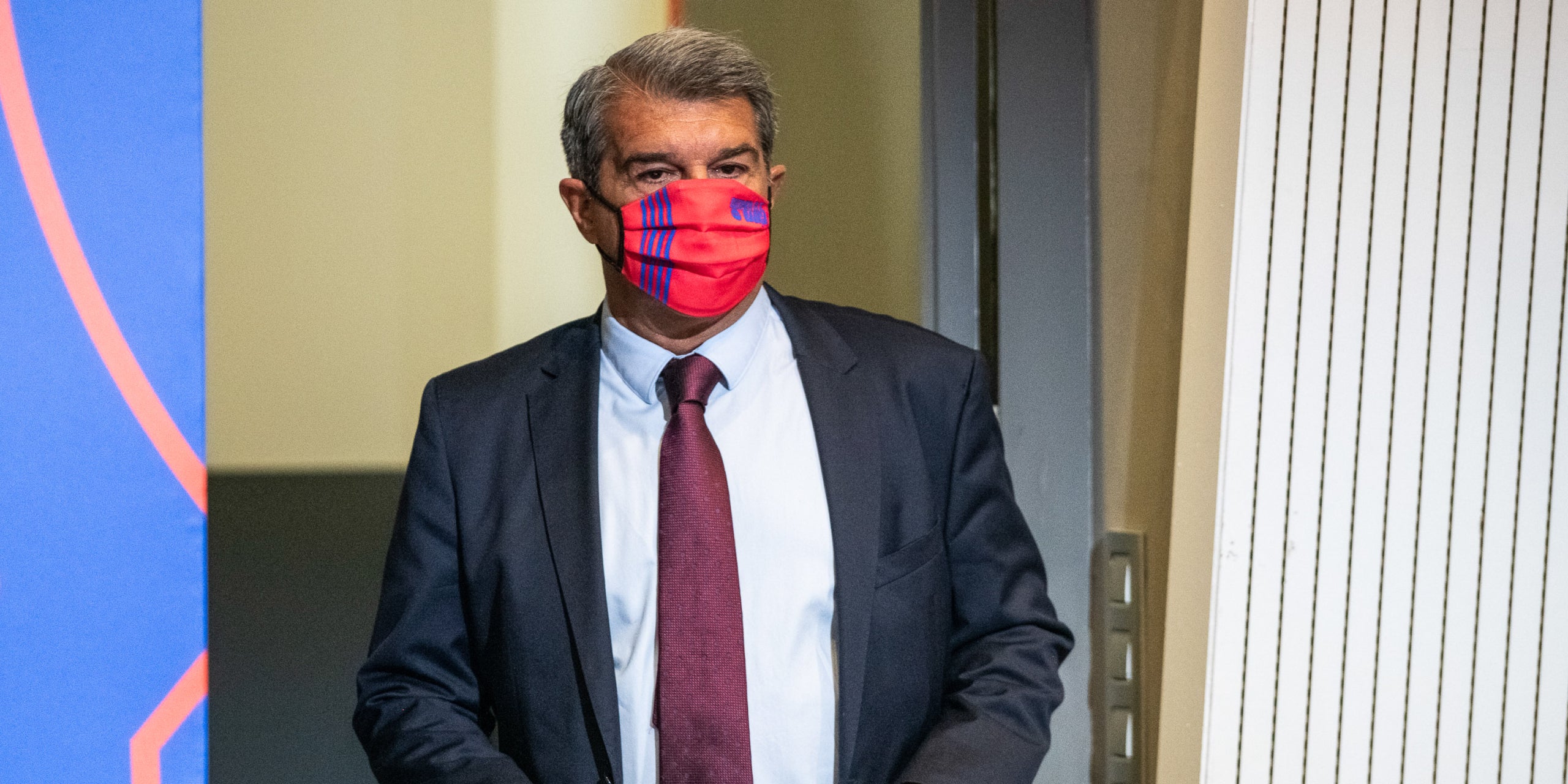 Joan Laporta, durant el comiat de Messi | Europa Press
