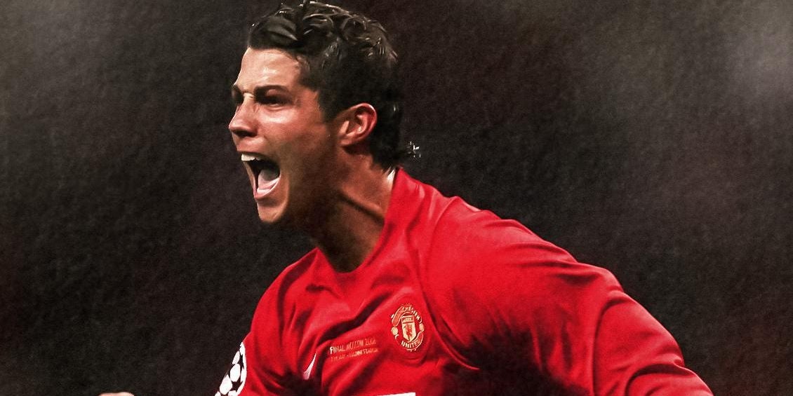 Cristiano Ronaldo, durant la seva primera etapa al United | Manchester United FC 