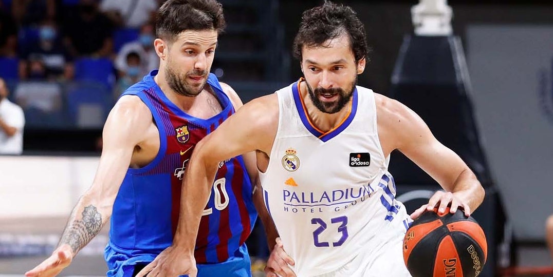 Sergio Llull i Nico Laprovittola durant la final de la Supercopa | Reial Madrid
