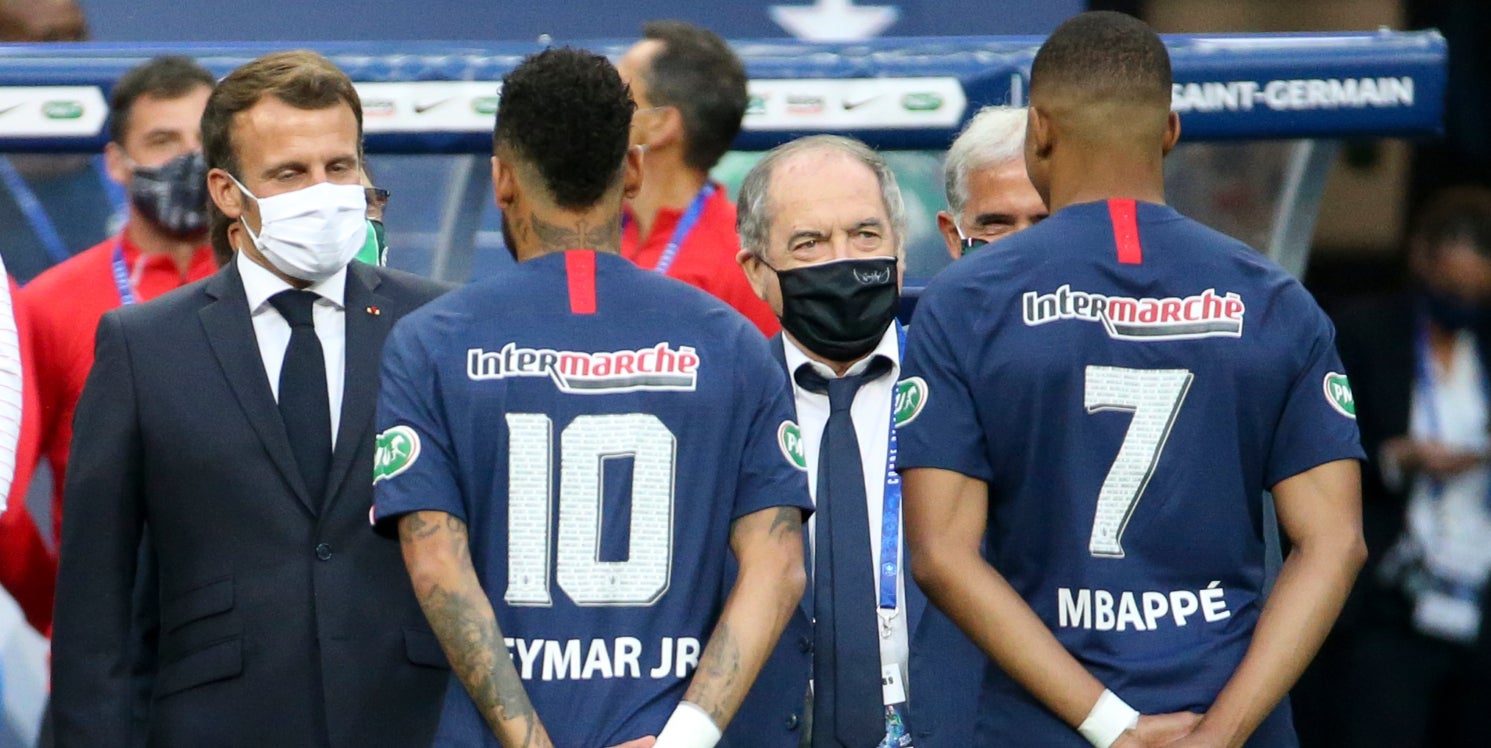 Macron, amb Neymar i Mbappé | Europa Press