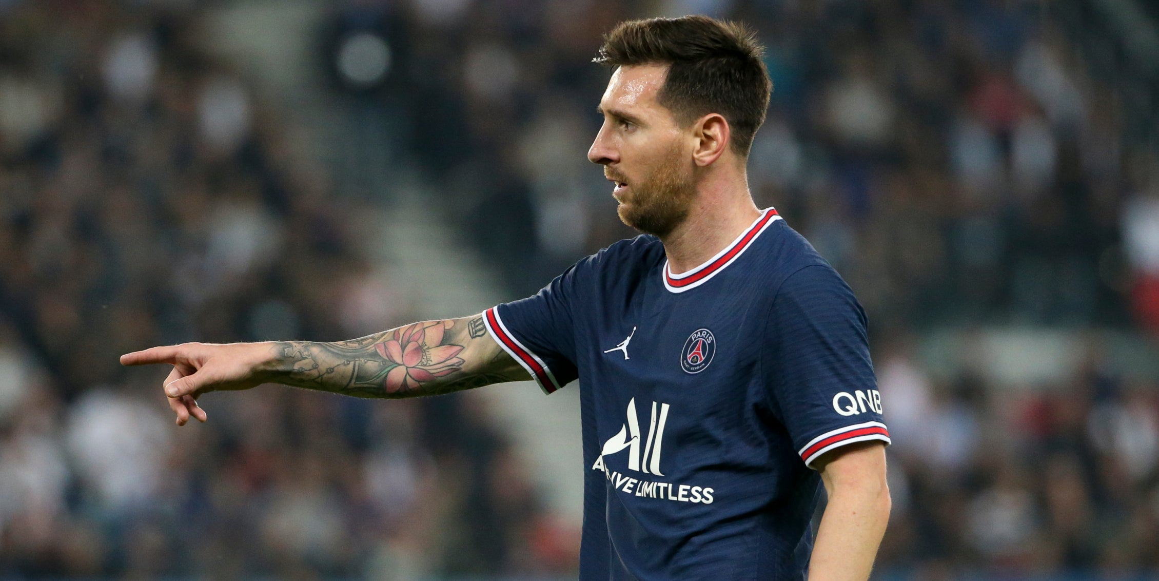 Leo Messi, durant el partit contra el Lió | Europa Press