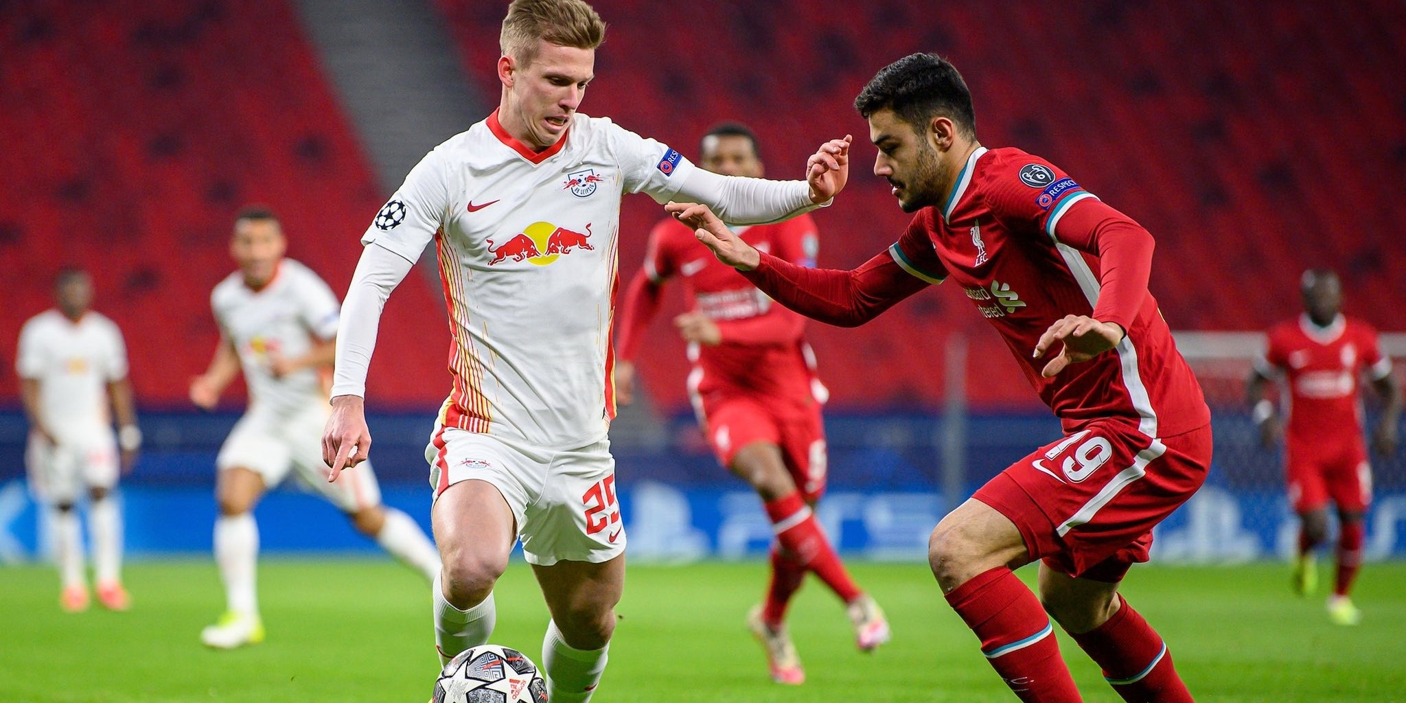 Dani Olmo durant un partit amb el Leipzig | RB Leipzig