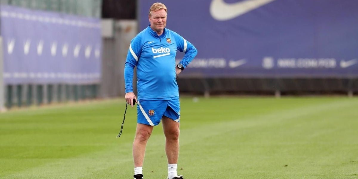 Ronald Koeman, durant un entrenament | FC Barcelona