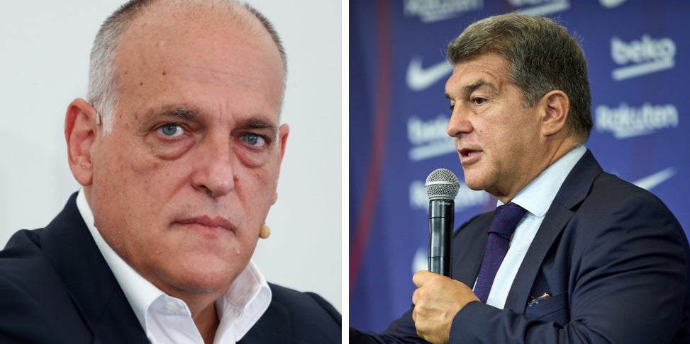 Javier Tebas i Joan Laporta | Europa Press
