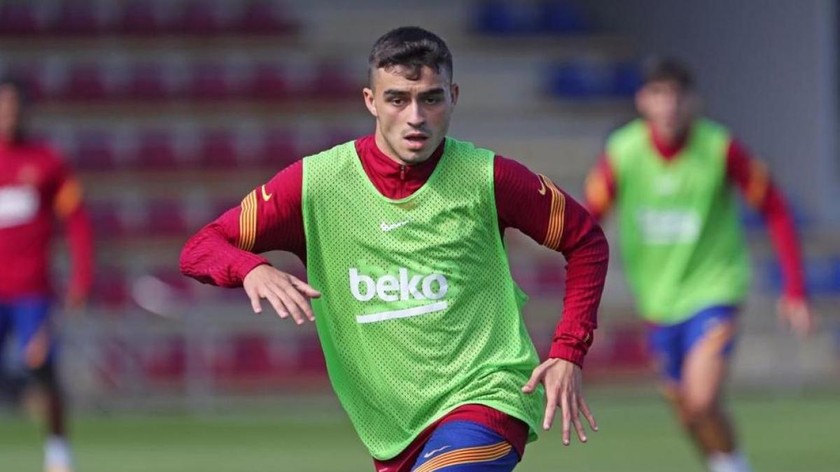 Pedri González, durant un entrenament | FC Barcelona