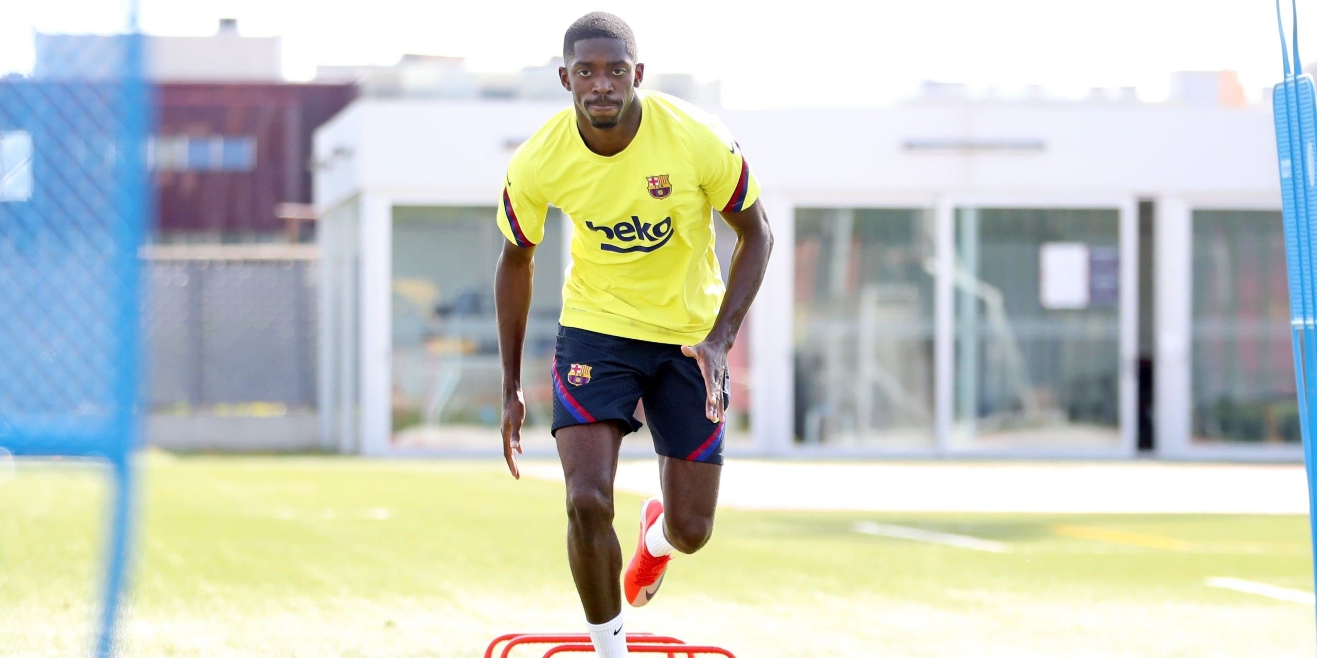Ousmane Dembélé, durant un entrenament | FC Barcelona