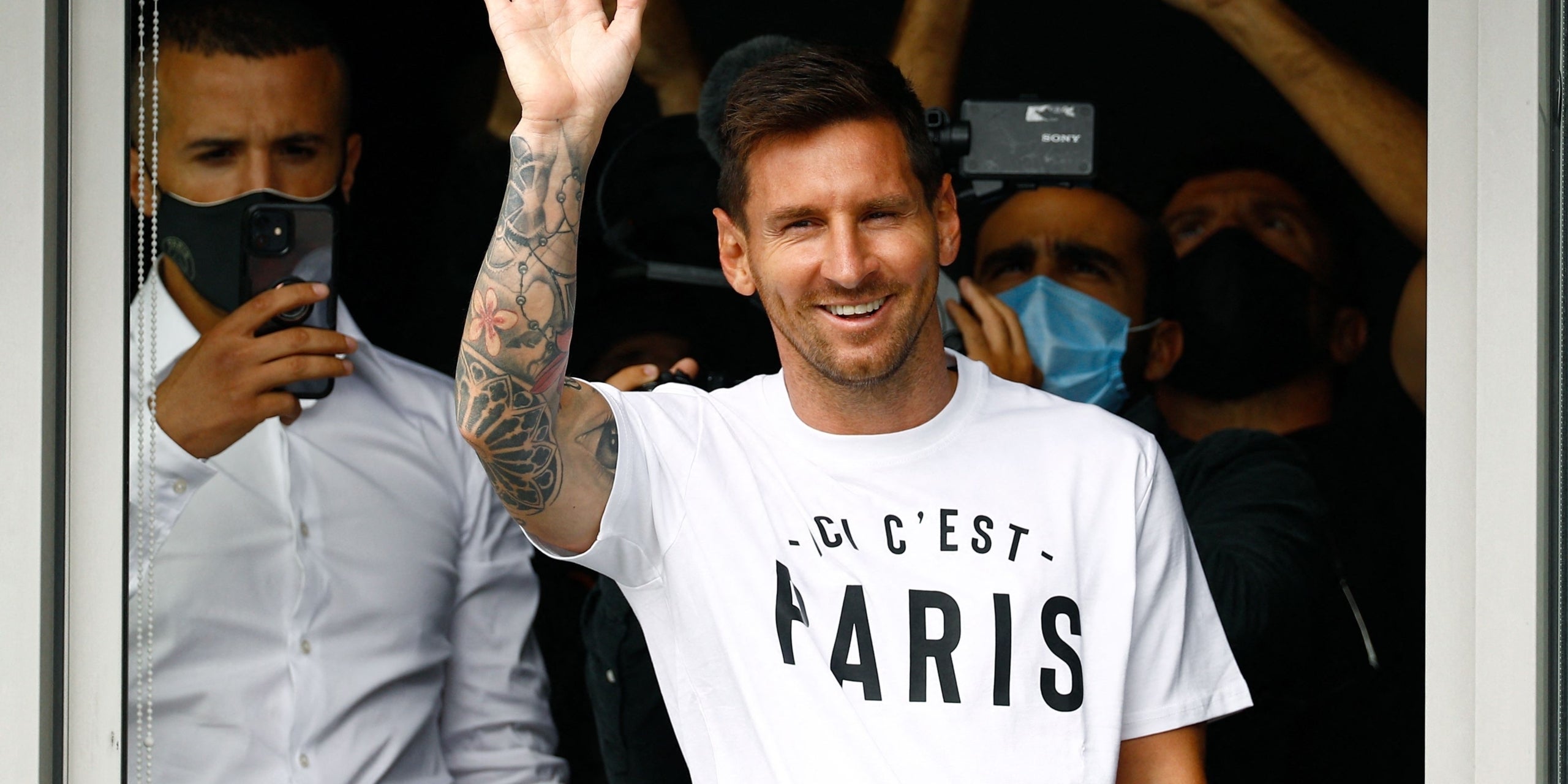 Leo Messi, en la seva arribada al PSG | Europa Press