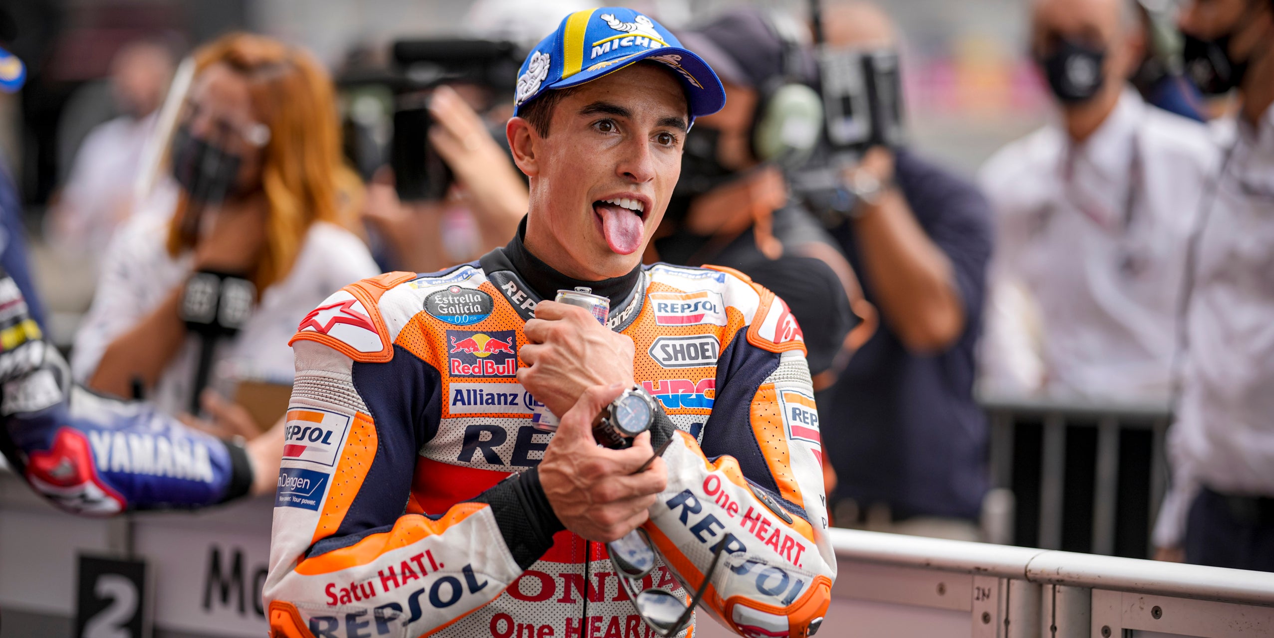 Marc Márquez celebra la seva victòria als Estats Units | Europa Press