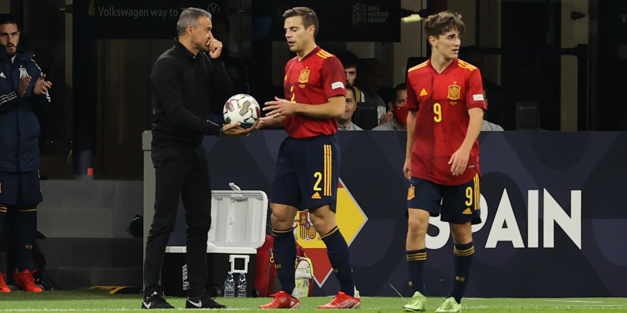 Luis Enrique, durant un partit de la selecció espanyola | Europa Press