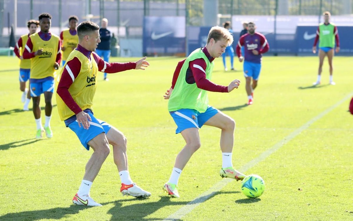 Frenkie de Jong, durant un entrenament | FC Barcelona