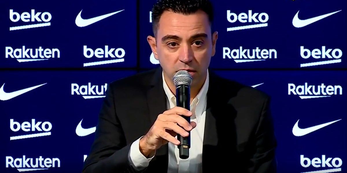 Xavi Hernández, en roda de premsa | FC Barcelona