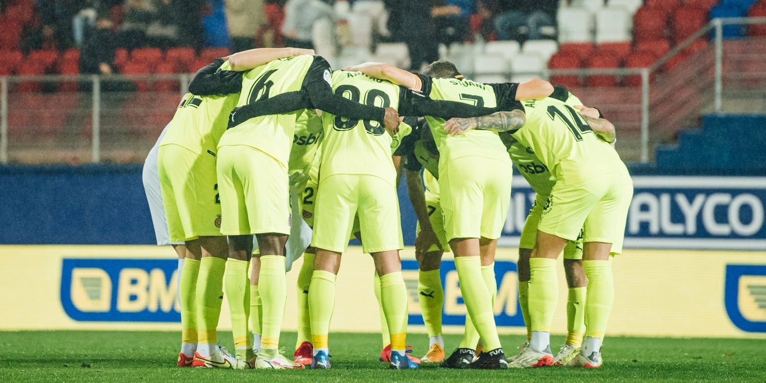 Els jugadors del Girona, a Ipurua | Girona FC