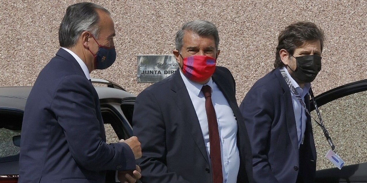Alemany, Laporta i Yuste, en arxiu | FC Barcelona