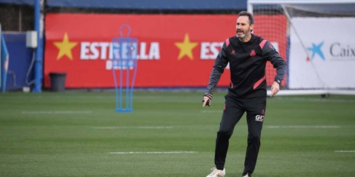 Vicente Moreno, durant un entrenament | RCD Espanyol