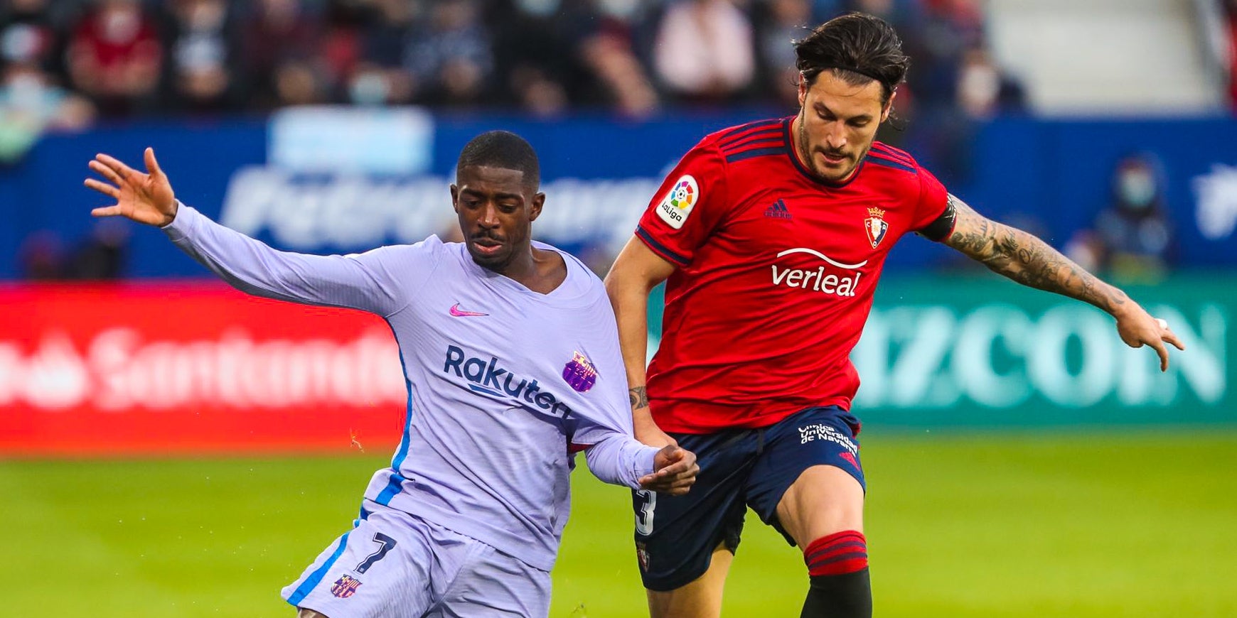 Dembélé, durant el partit contra l'Osasuna | FC Barcelona