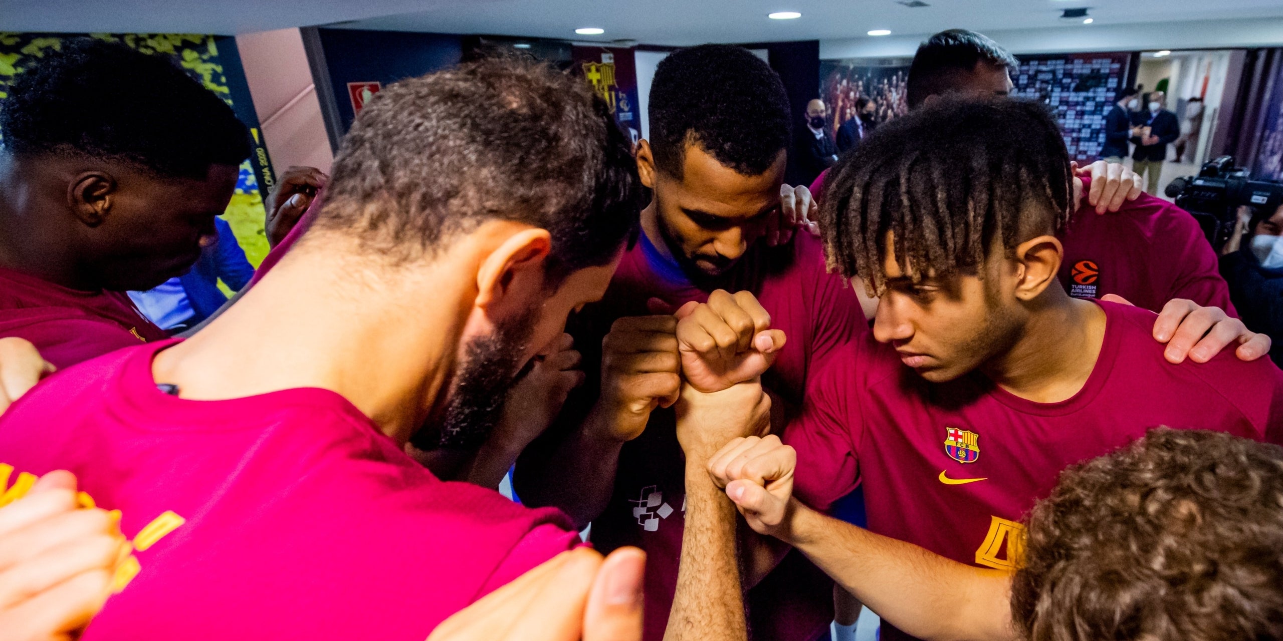 Els jugadors del Barça, abans del partit contra el Kazan | FC Barcelona