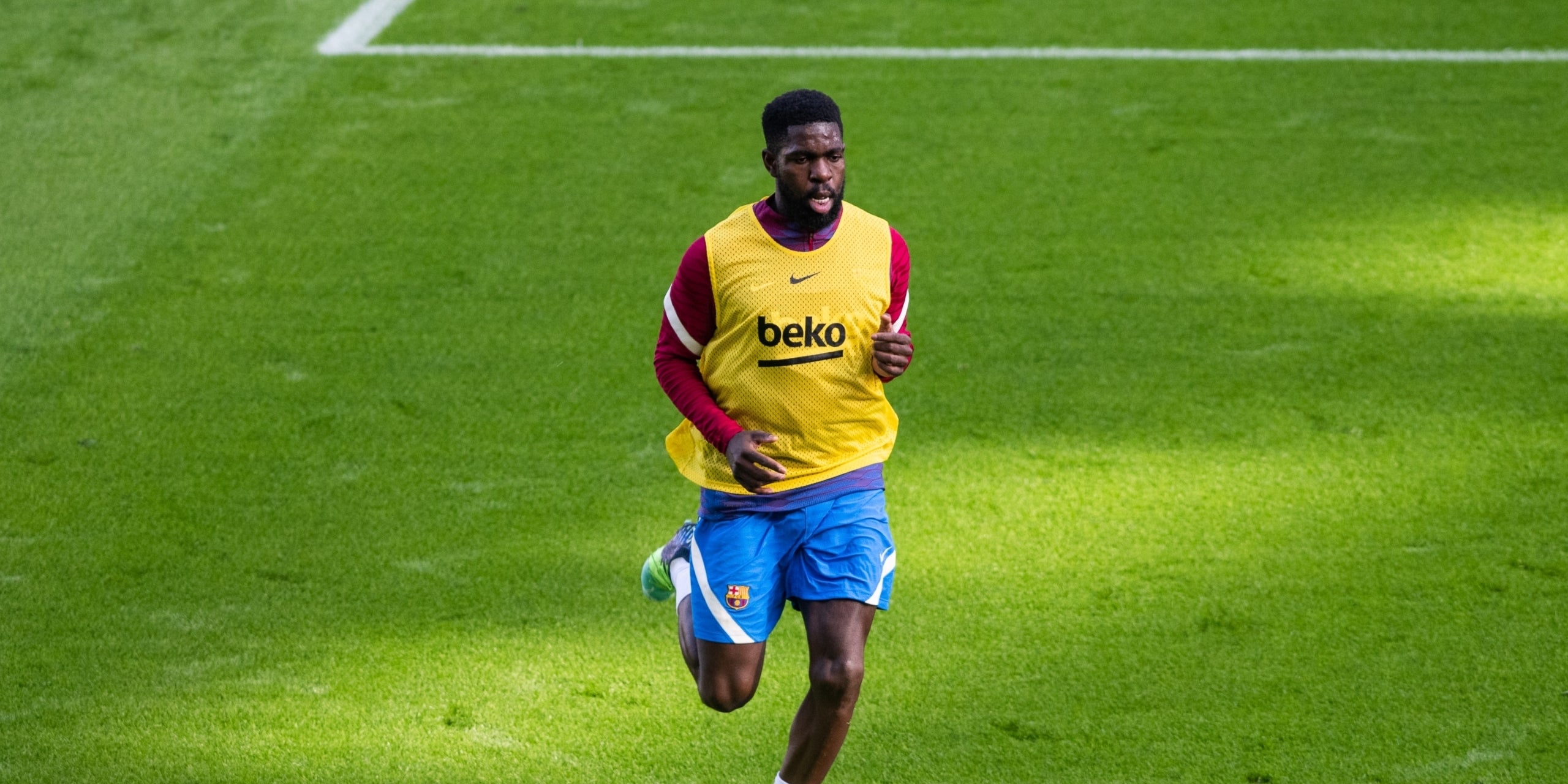 Samuel Umtiti, durant un entrenament | Europa Press