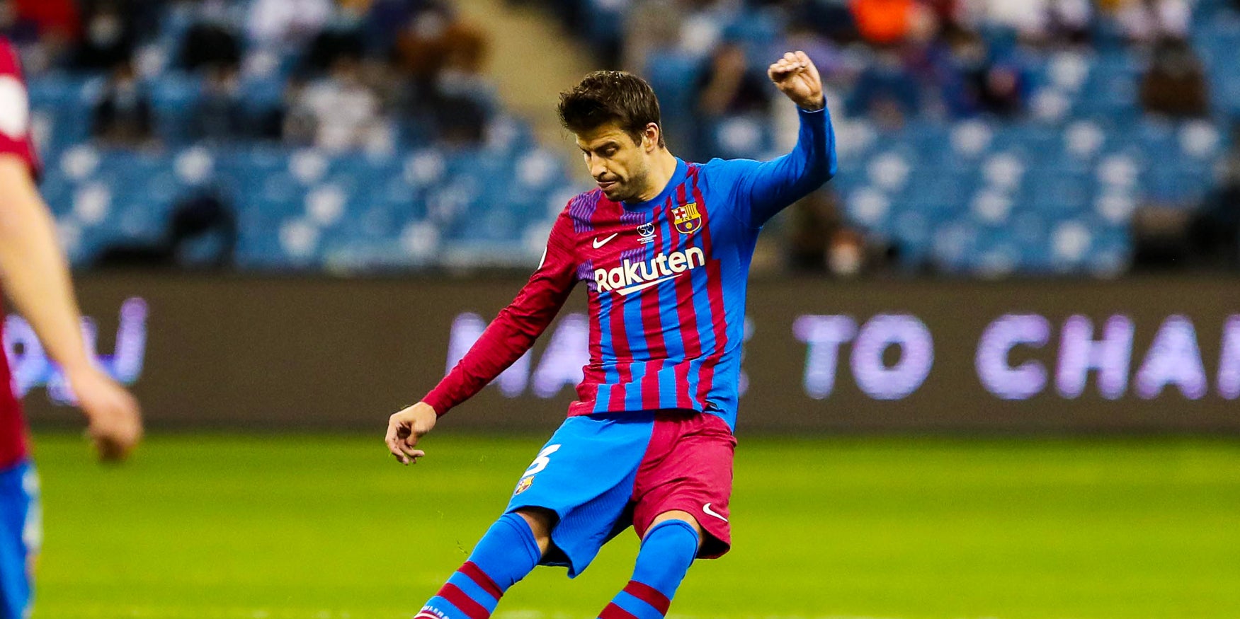 Gerard Piqué, durante el clásico de Supercopa | FC Barcelona
