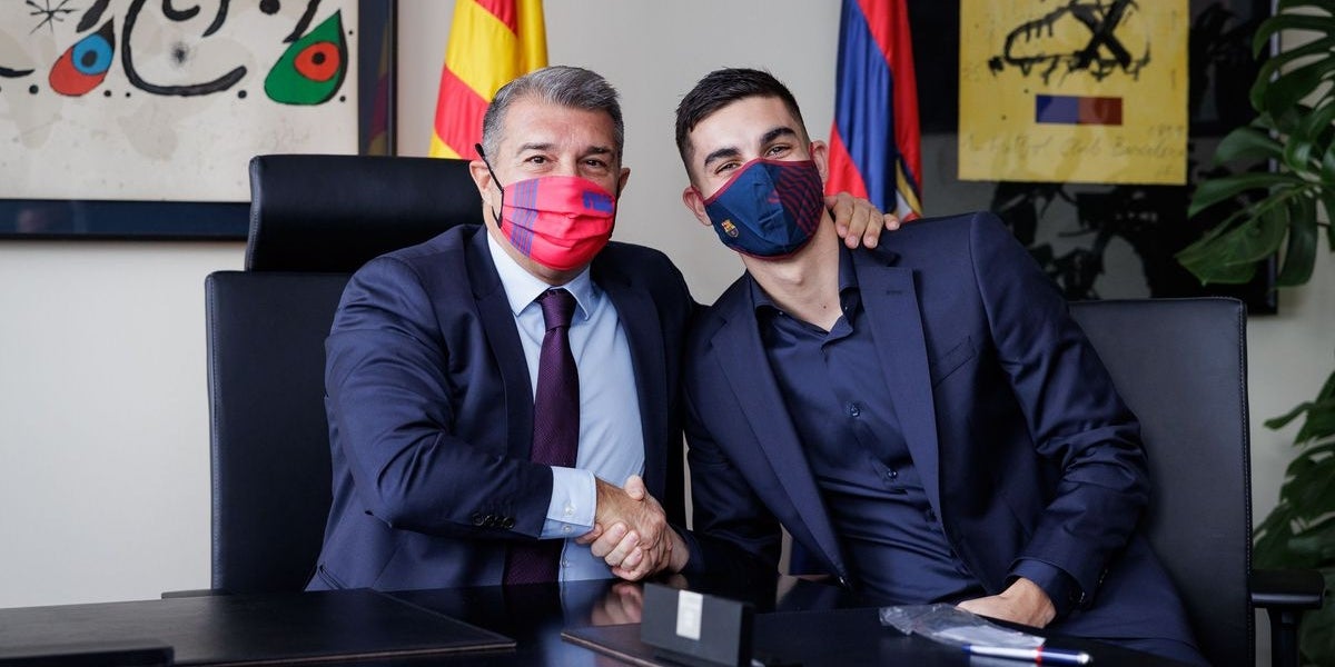 Joan Laporta i Ferran Torres | FC Barcelona