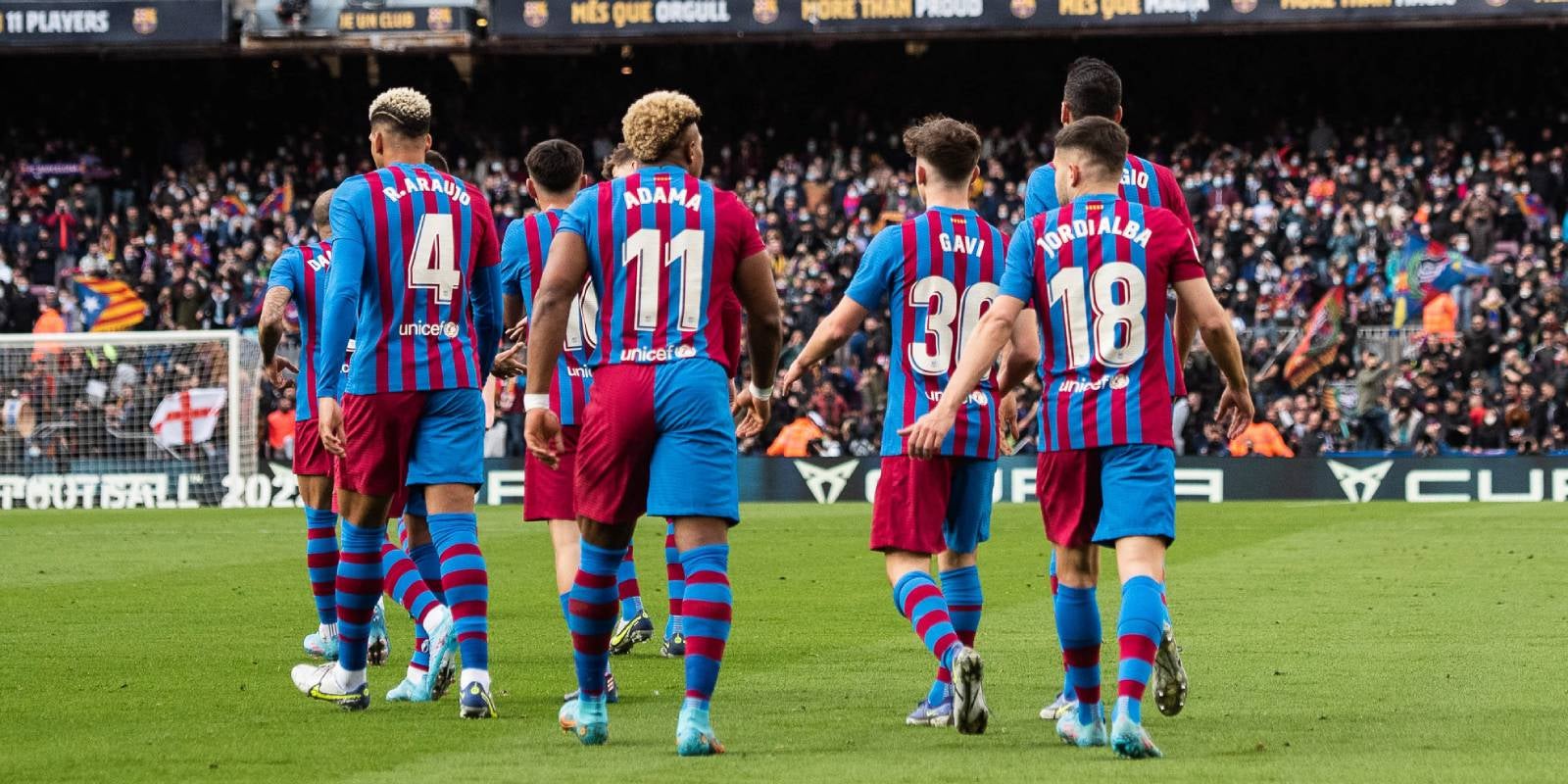 La plantilla del Barça celebra un gol ante el Atlético de Madrid | Europa Press